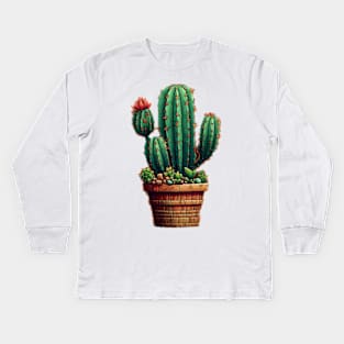 Prickly Pear Cactus Kids Long Sleeve T-Shirt